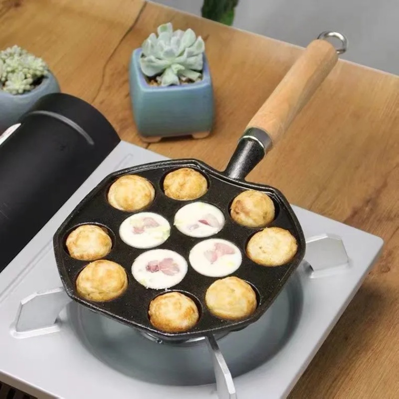 Cast Iron Corn - プロの誘導鋳鉄ガスストーブベーキングパン、14穴、パンケーキ、シリコンブラシ、家庭、キッチン、家庭用、ギフト