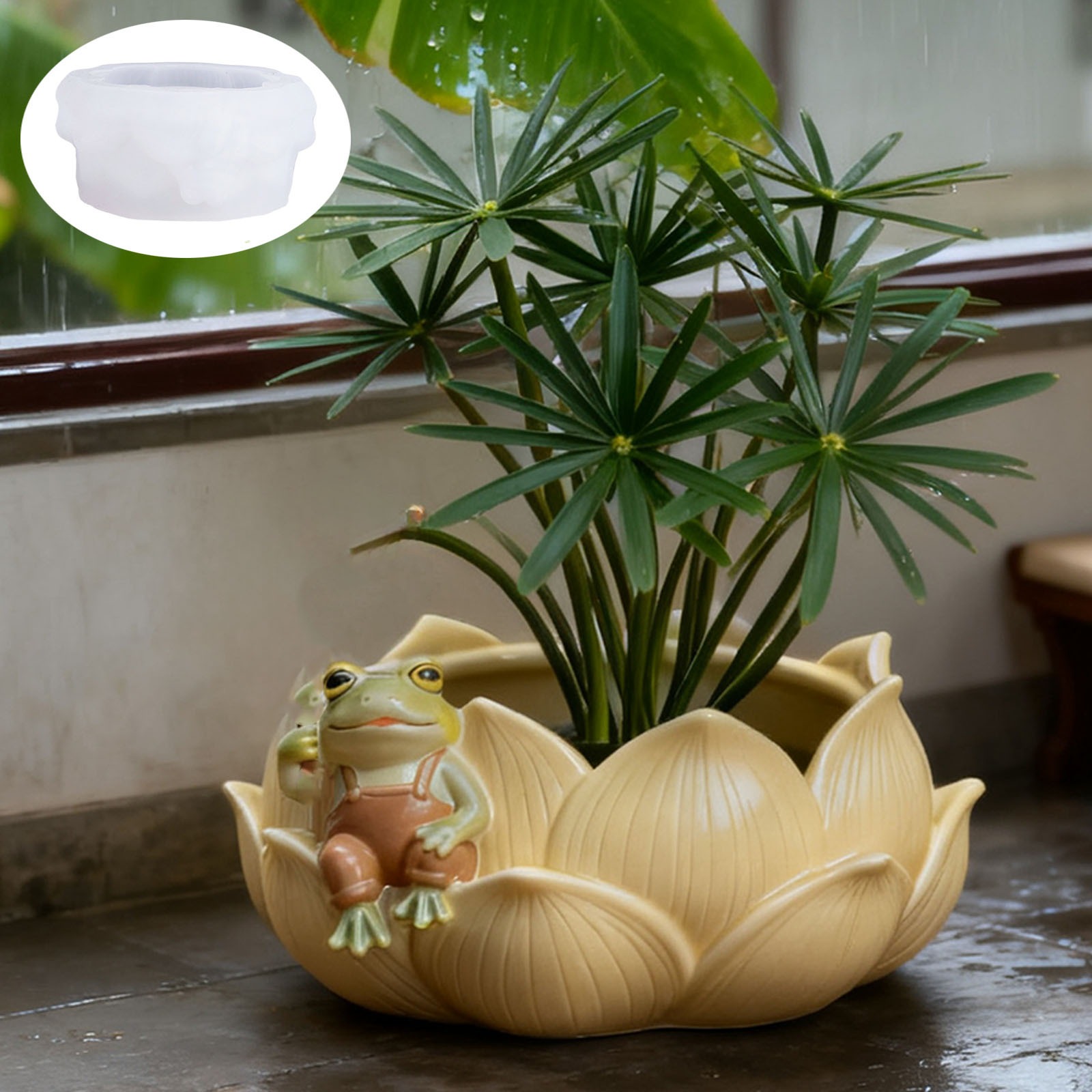 Potsticker Mold - 植物植木鉢型柔軟なシリコーン収納カップ型 Diy ゲル型愛好家への安全なギフトアロマセラピー