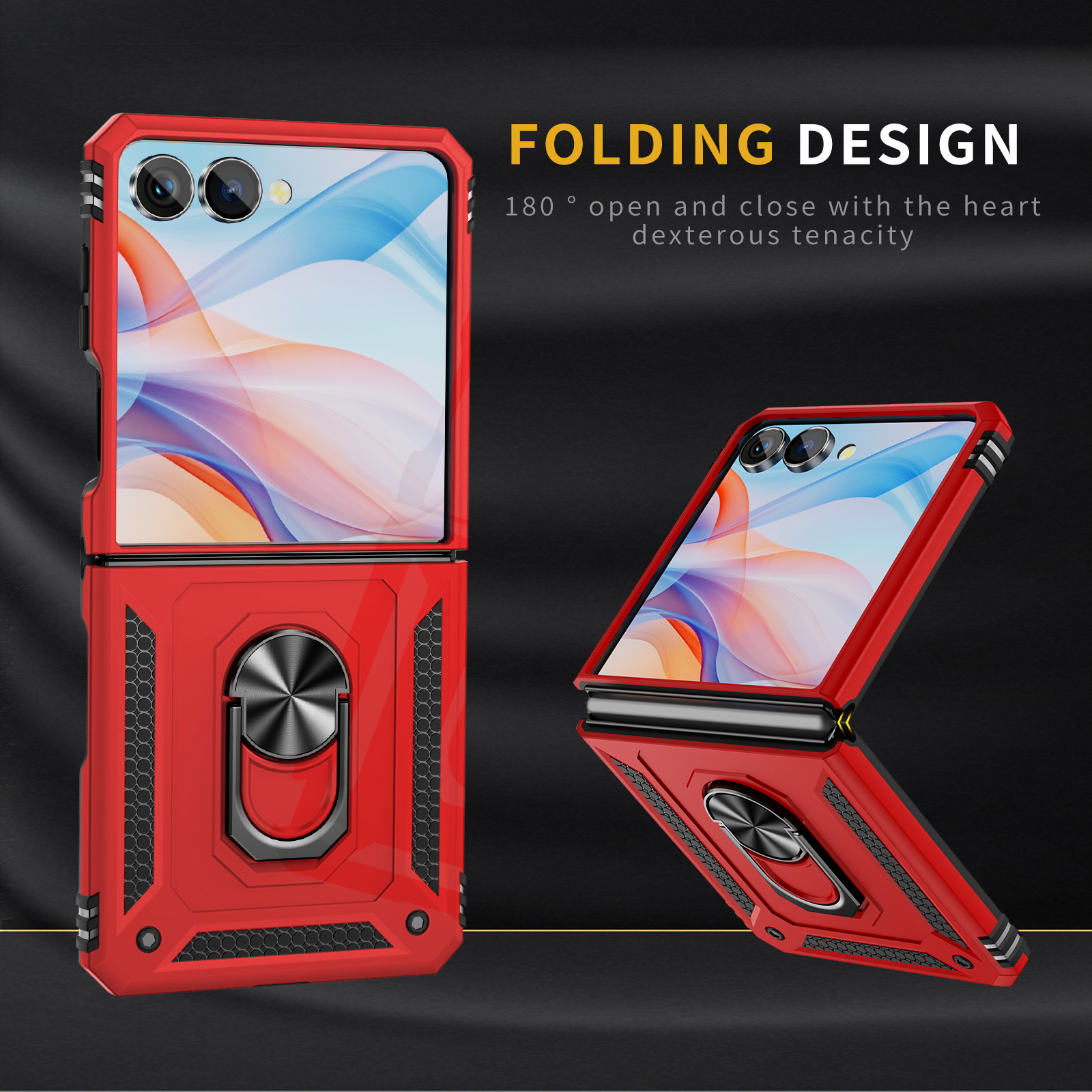Taco Stand Holder - Samsung Galaxy Z Flip 7用 耐衝撃ミリタリーグレードスマホケース