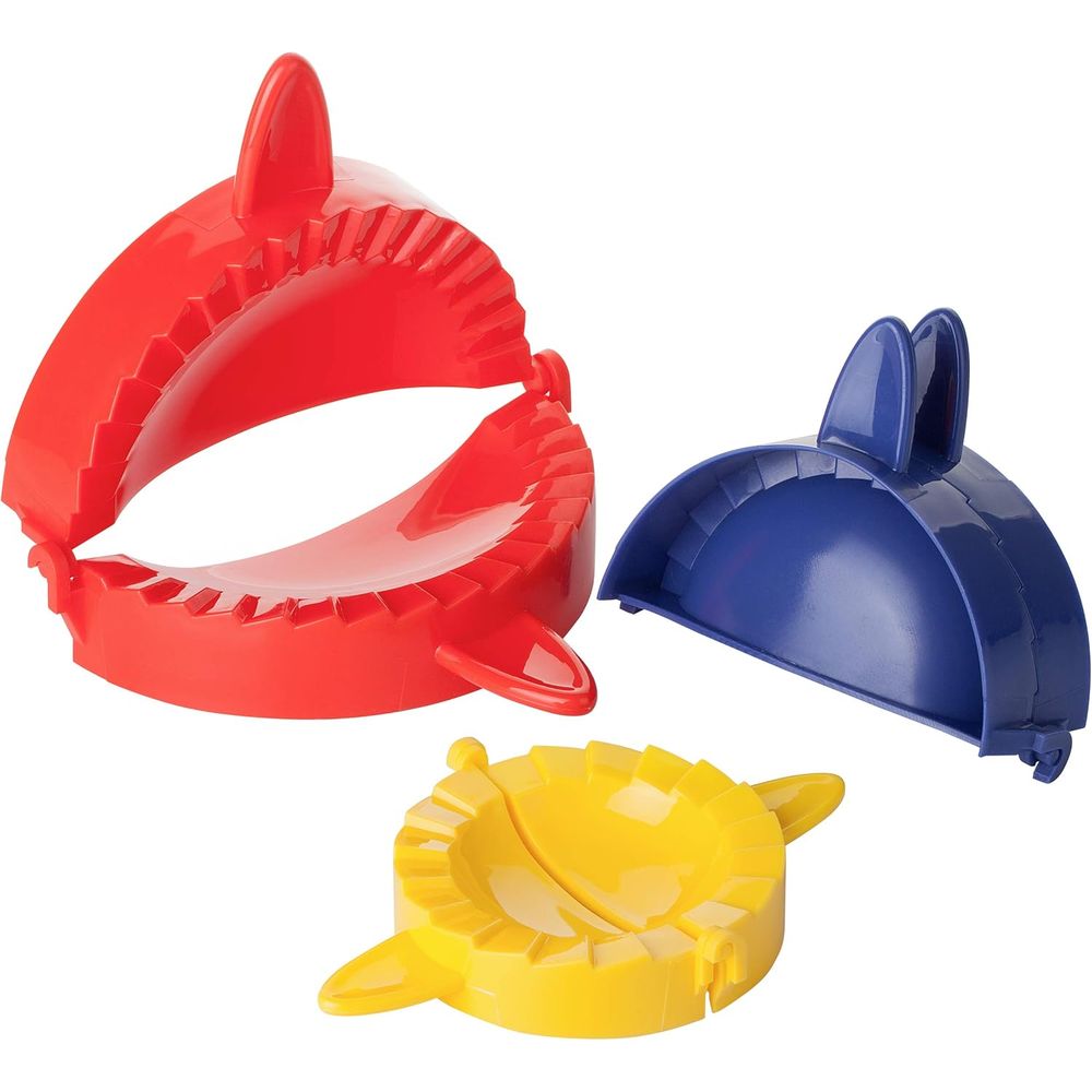 Dumpling Press Set - 3ピース生地プレスセット：餃子、エンパナーダ、ペストリー、ターノーバー、ハンドパイメーカー