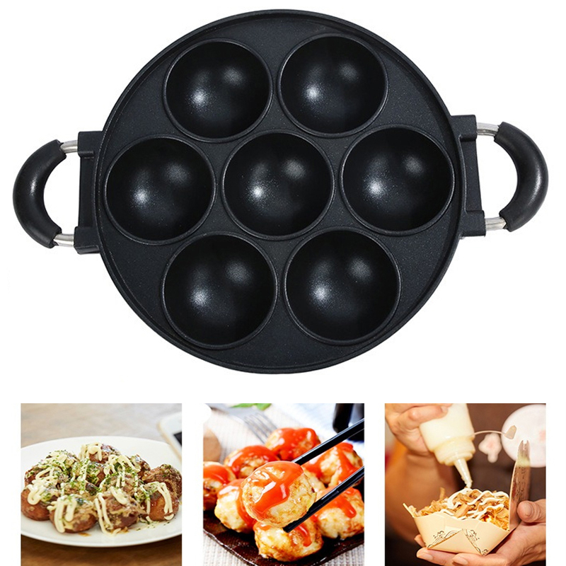 Cast Iron Corn - 鋳鉄製のomelette鍋、焦げ付き防止調理鍋、朝食卵調理用粘土、調理器具キッチン用品、7穴