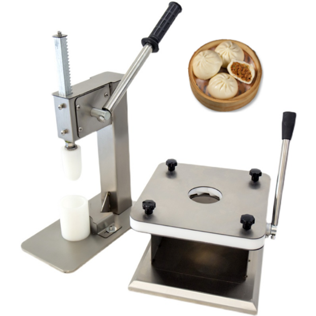 Dumpling Press Set - 手動簡単操作の全自動包子/モモ/青餃子製造機、半自動生地プレス・カット機