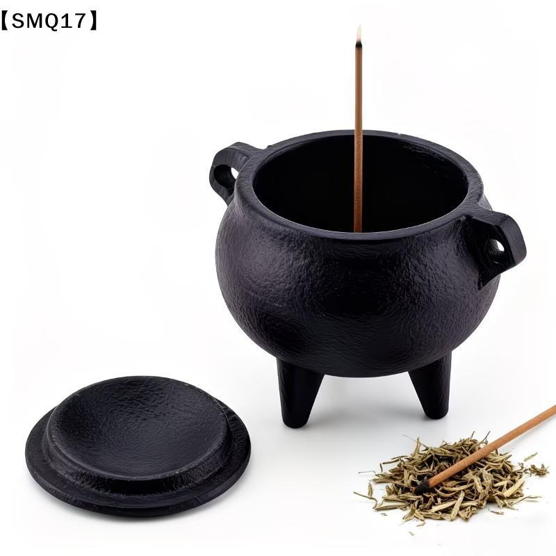 Cast Iron Corn - ミニ鋳鉄製白檀香立て、セージスモッジポットバーナー、ホームデコレーション、瞑想、ヨガ、ハロウィンに最適【SMQ】