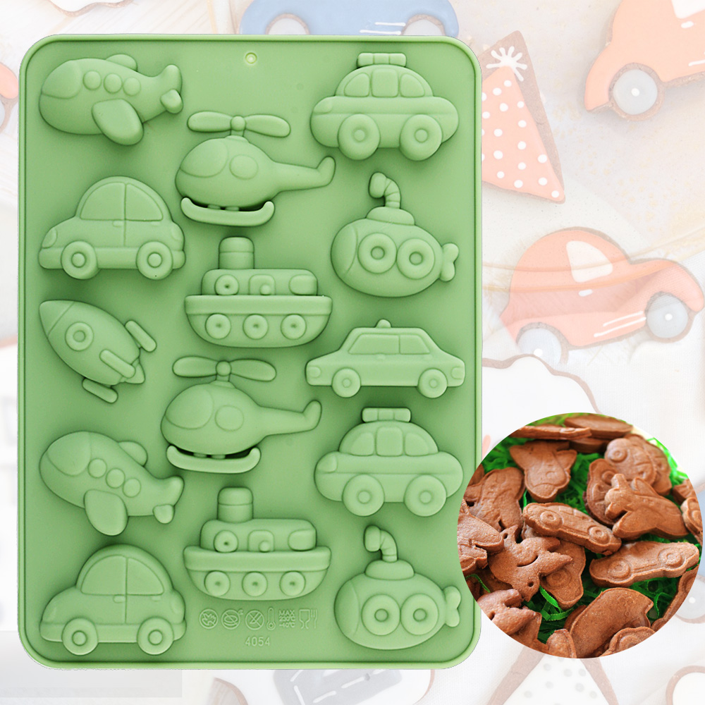 Bunny Cake Mold - 車、飛行機、その他の乗り物の形をしたシリコンキャンディ型、チョコレート型、ケーキデコレーション、DIYベーキング型