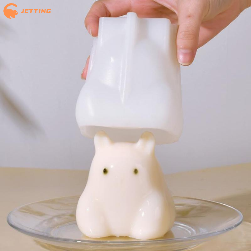 (新製品) 1 個 3D 漫画猫犬ウサギシリコンモールドプデ - Bunny Cake Mold のレビューと価格