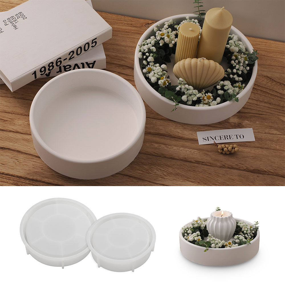 セメントキャンドルボウル,大容量,シリコンモールド,屋外花ポ - Potsticker Mold のレビューと価格