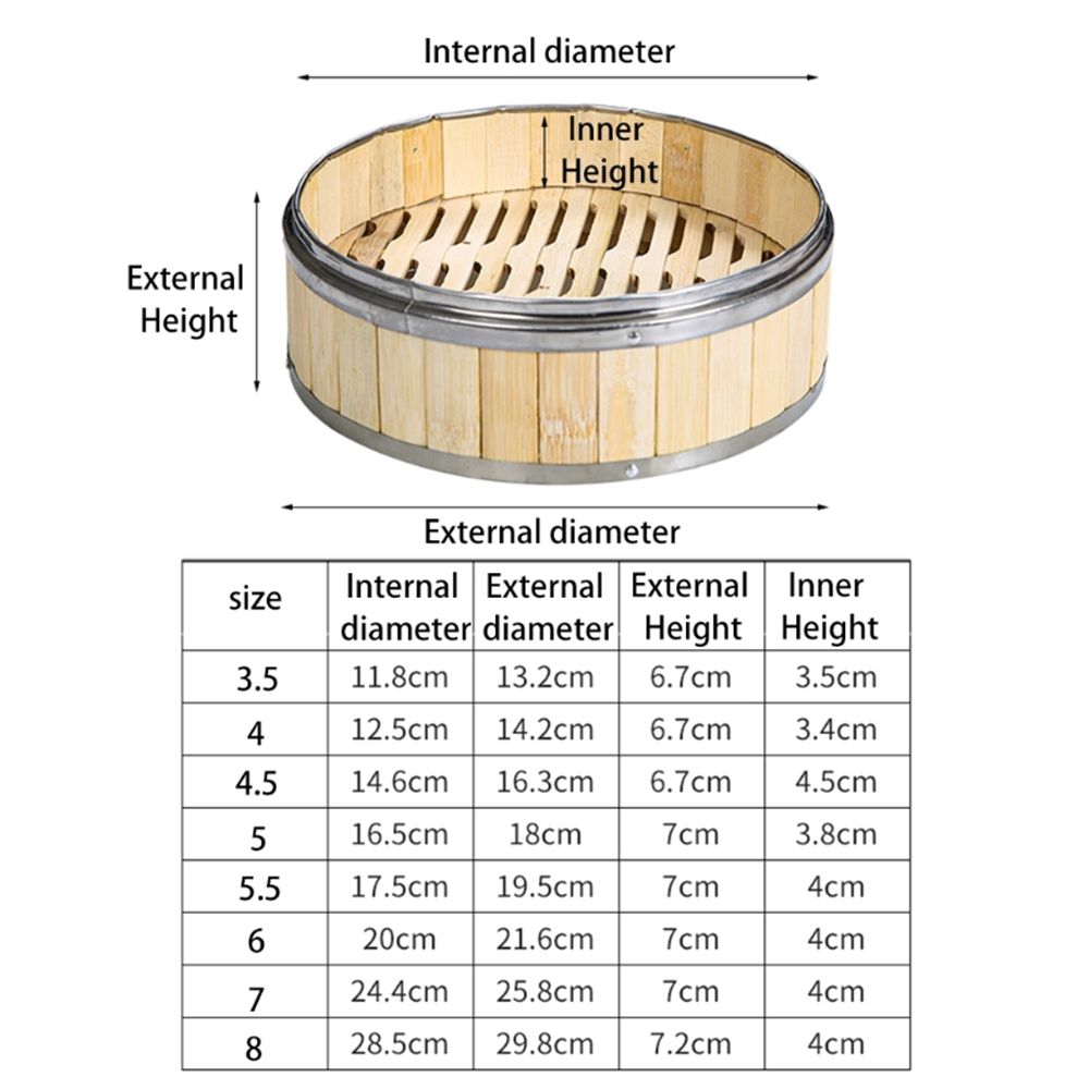点心用蒸し籠 竹蓋付き蒸し器 キッチン用品 中華蒸し器 竹蒸 - Bao Steamer Bamboo のレビューと価格