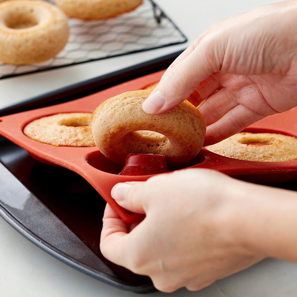 ドーナツ型シリコン製ベーキングモールド、簡単に取り出せます！ - Donut Mold Silicone のレビューと価格