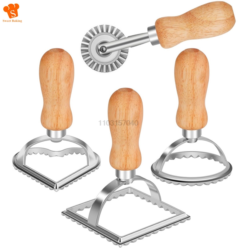 3/4個入り 手動パスタ型セット 家庭用ラビオリカッター ク - Dumpling Press Set のレビューと価格