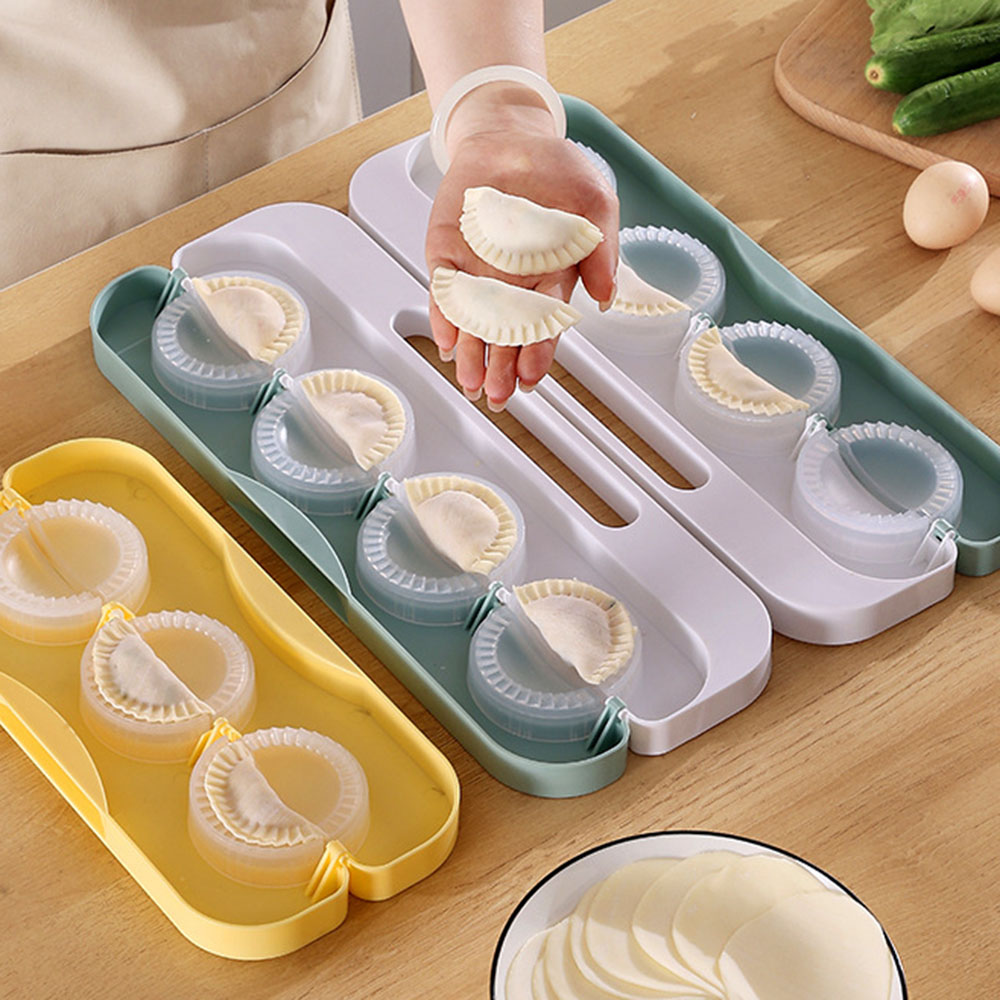 DIY 餃子メーカー 8 グリッドプレスラビオリ生地ペストリ - Dumpling Press Set のレビューと価格