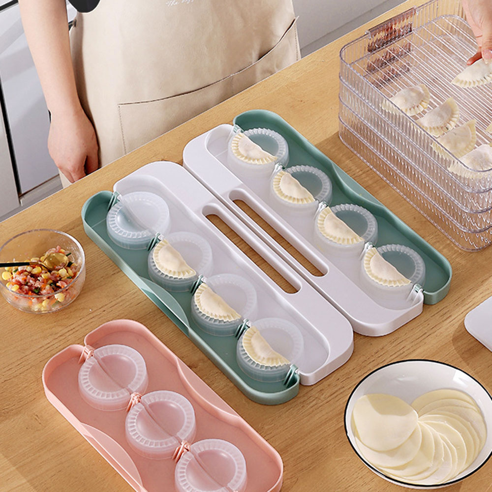 DIY 餃子メーカー 8 グリッドプレスラビオリ生地ペストリ - Dumpling Press Set のレビューと価格