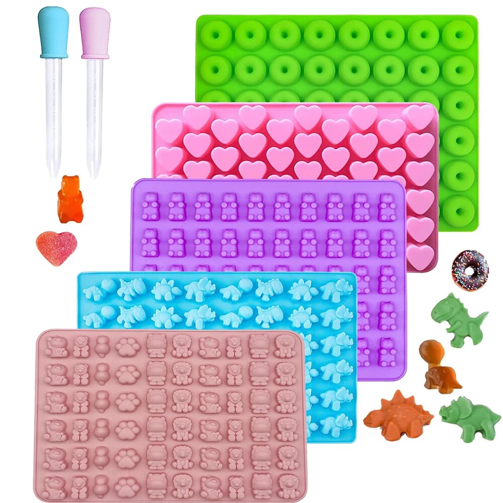 グミベア型シリコンミニチョコレートキャンディ型子供用スポイト - Donut Mold Silicone のレビューと価格