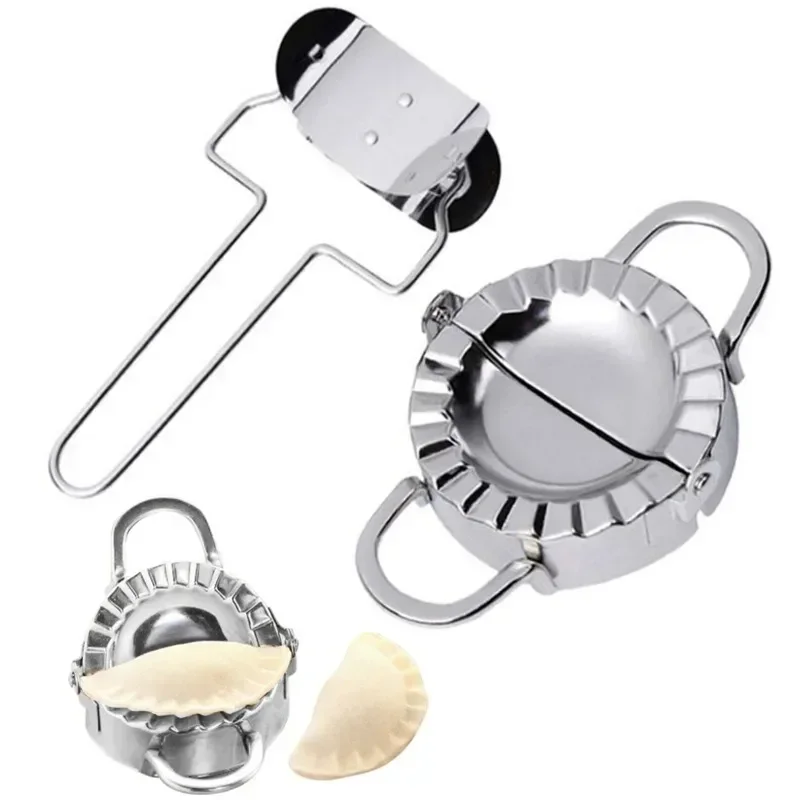 餃子の皮用生地スタンプカッター、ペストリーパイメーカー、ステ - Dumpling Press Set のレビューと価格