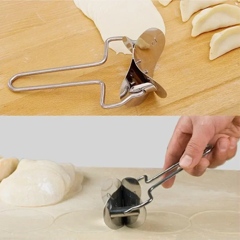 餃子の皮用生地スタンプカッター、ペストリーパイメーカー、ステ - Dumpling Press Set のレビューと価格