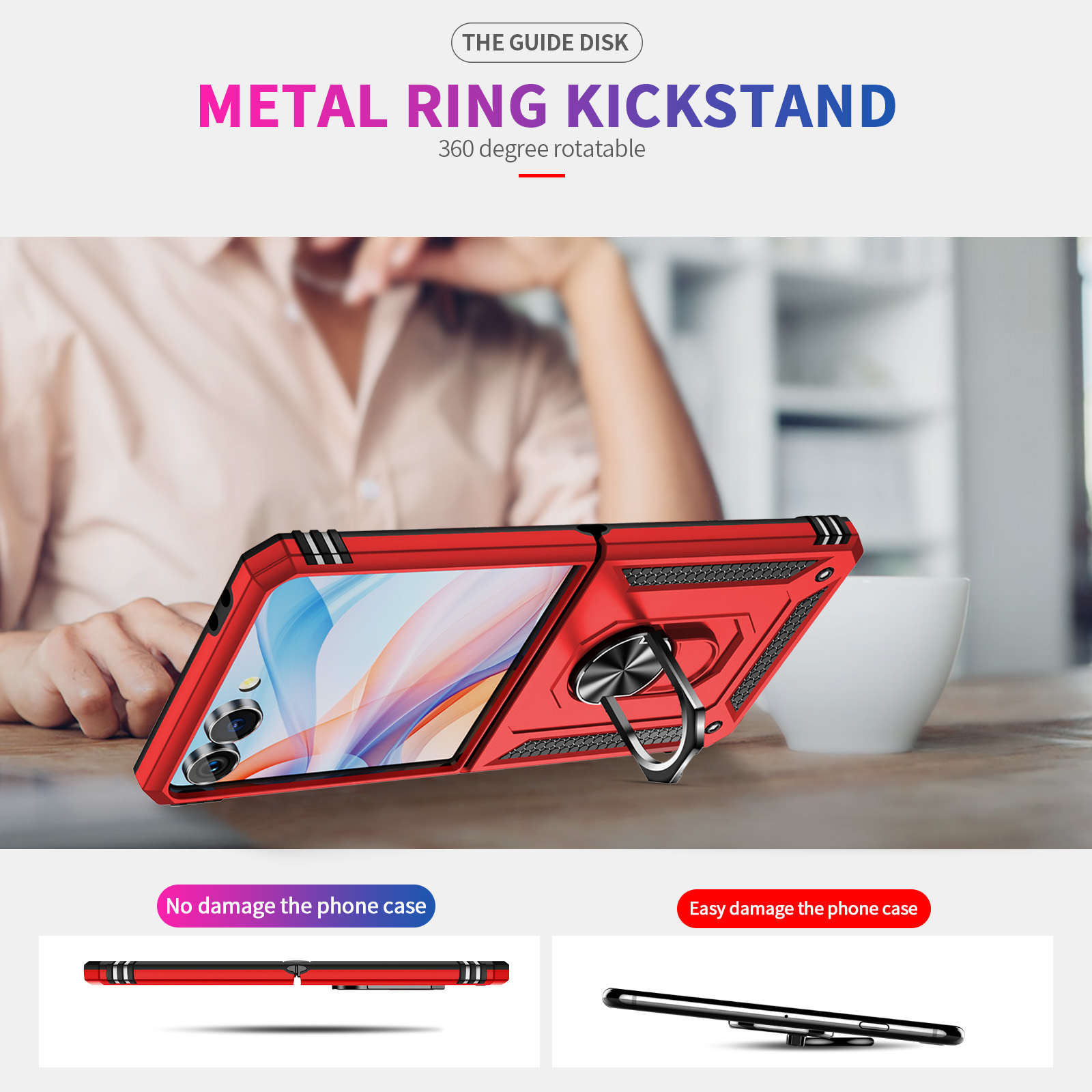 Samsung Galaxy Z Flip 7用 耐衝撃ミリ - Taco Stand Holder のレビューと価格