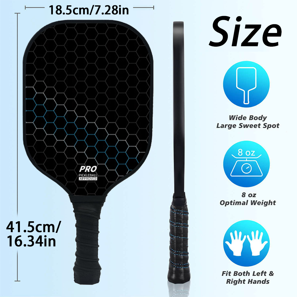 2個入りピクルボールパドルセット カーボンファイバーピクルボ - Crepe Pan Carbon のレビューと価格
