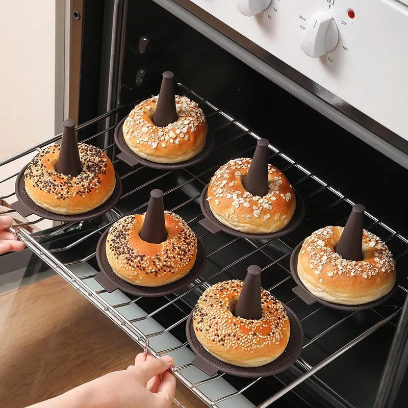 6 個ベーキングモールドパンドーナツパンキッチンシリコーン円 - Donut Mold Silicone のレビューと価格