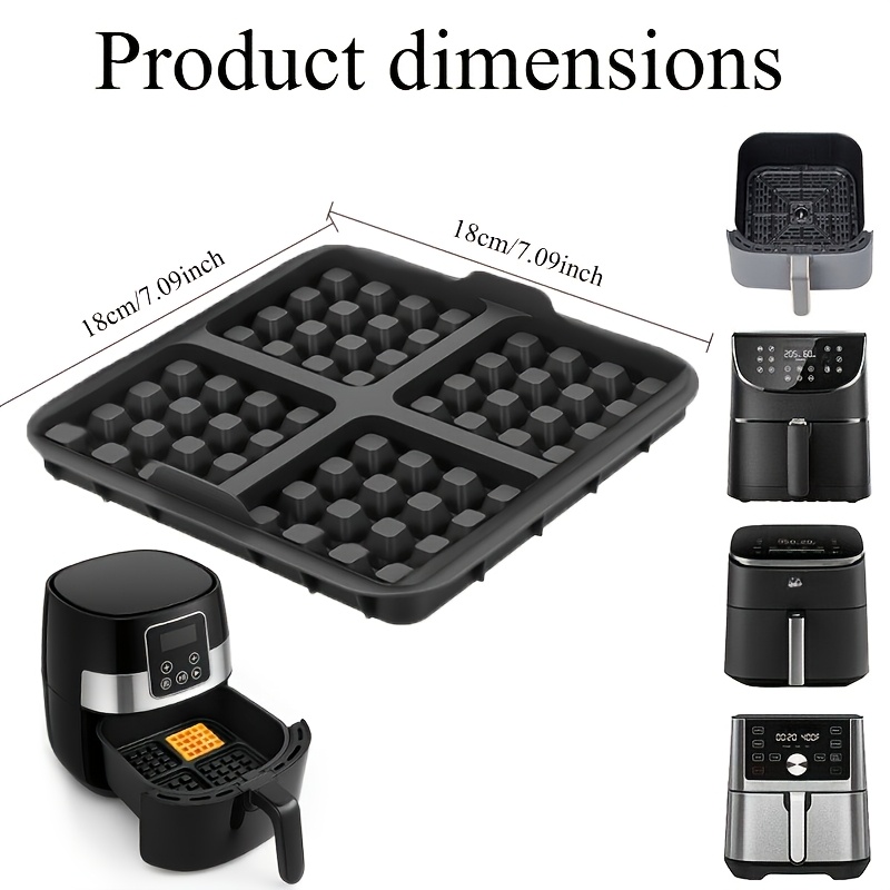 正方形ワッフル型、ノンスティックエアフライヤー用ベーキングパ - Egg Waffle Pan のレビューと価格