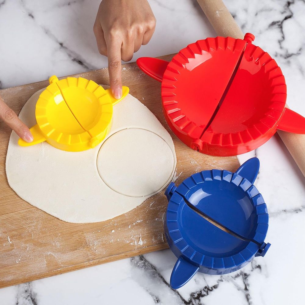 3ピース生地プレスセット：餃子、エンパナーダ、ペストリー、タ - Dumpling Press Set のレビューと価格