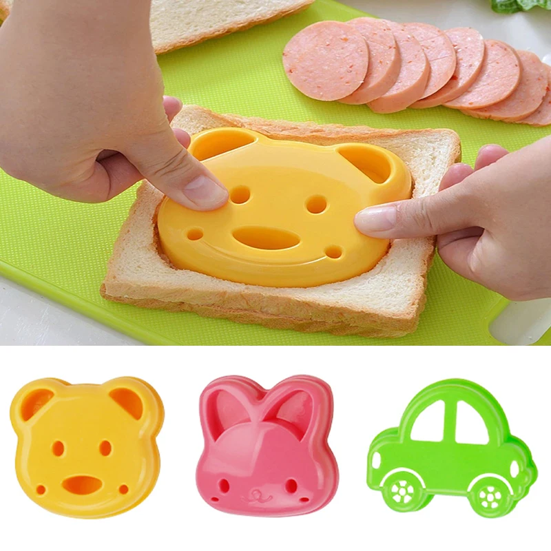 2 個サンドイッチ型クマ猫ウサギ車の形のパン型ケーキビスケッ - Bunny Cake Mold のレビューと価格