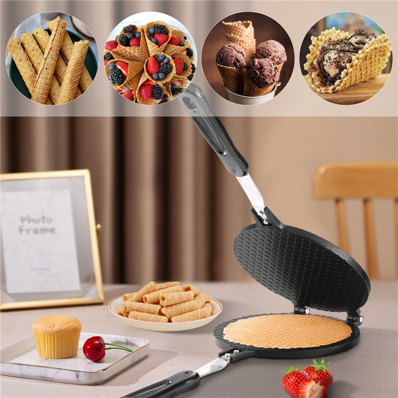 22センチメートルノンスティック卵ロールワッフルメーカーベー - Egg Waffle Pan のレビューと価格