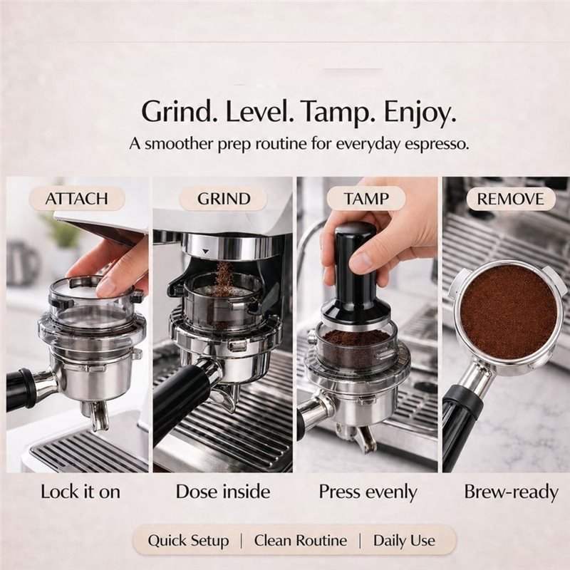 プロモーション！ツイストロック式ポルタフィルターファンネル  - Breville Espresso Barista Touch のレビューと価格
