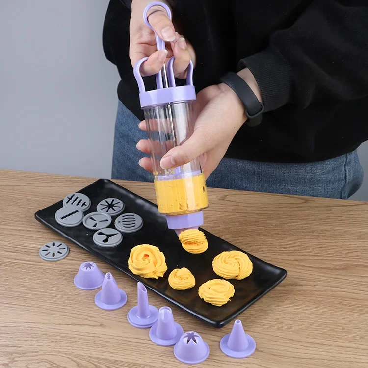 自分でできる手動のクッキープレス機,装飾的な絞り機,チュロス - Churros Maker Gun のレビューと価格