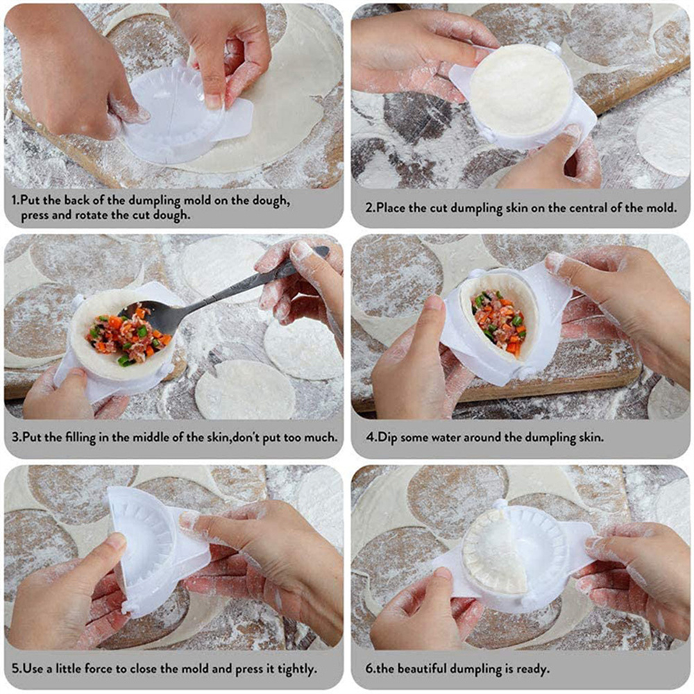 4 サイズ餃子型 DIY プレスラビオリ生地ペストリーパイラ - Dumpling Press Set のレビューと価格