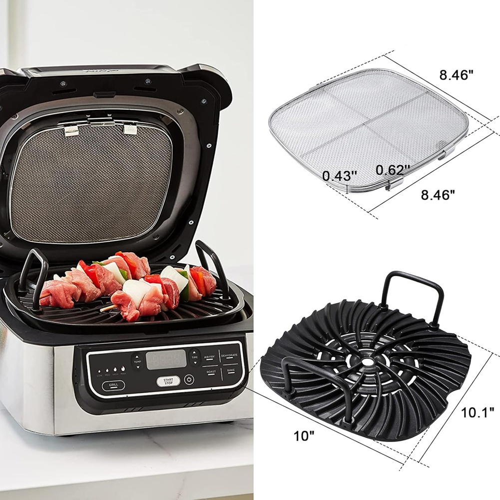 M02K-ステンレス鋼スプラッターシールド&グリルプレートグ - Ninja Air Fryer Af300 のレビューと価格