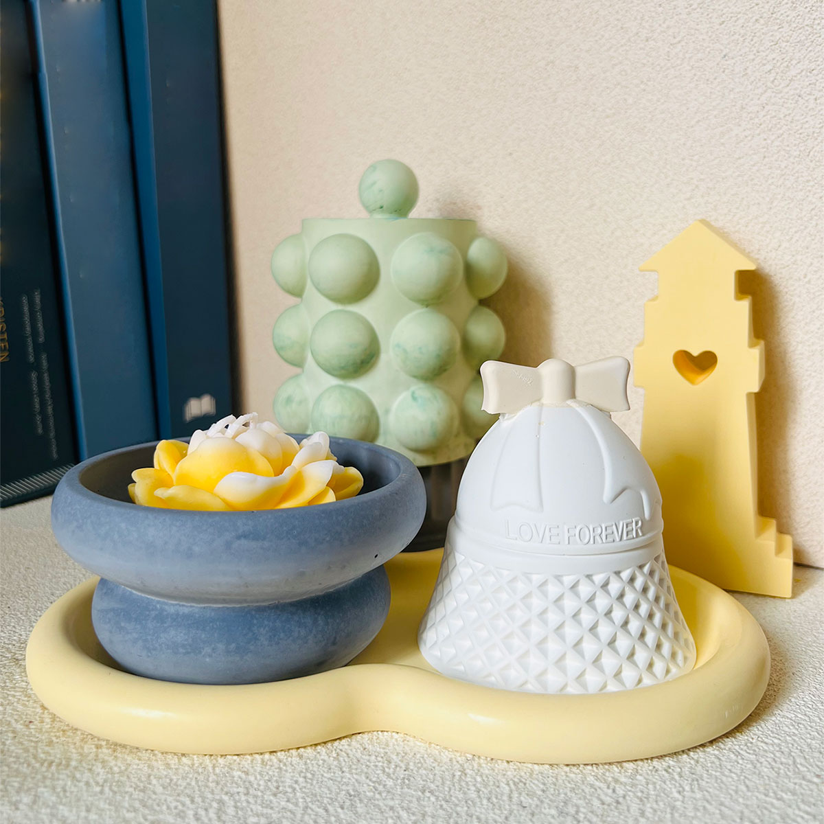 キャンドル回転コンクリート金型、バブルジャー、ドナルアロマテ - Donut Mold Silicone のレビューと価格