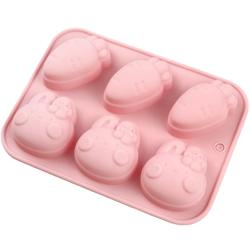 漫画シリコーン型ウサギニンジンクッキーチョコレートキャンディ - Bunny Cake Mold のレビューと価格