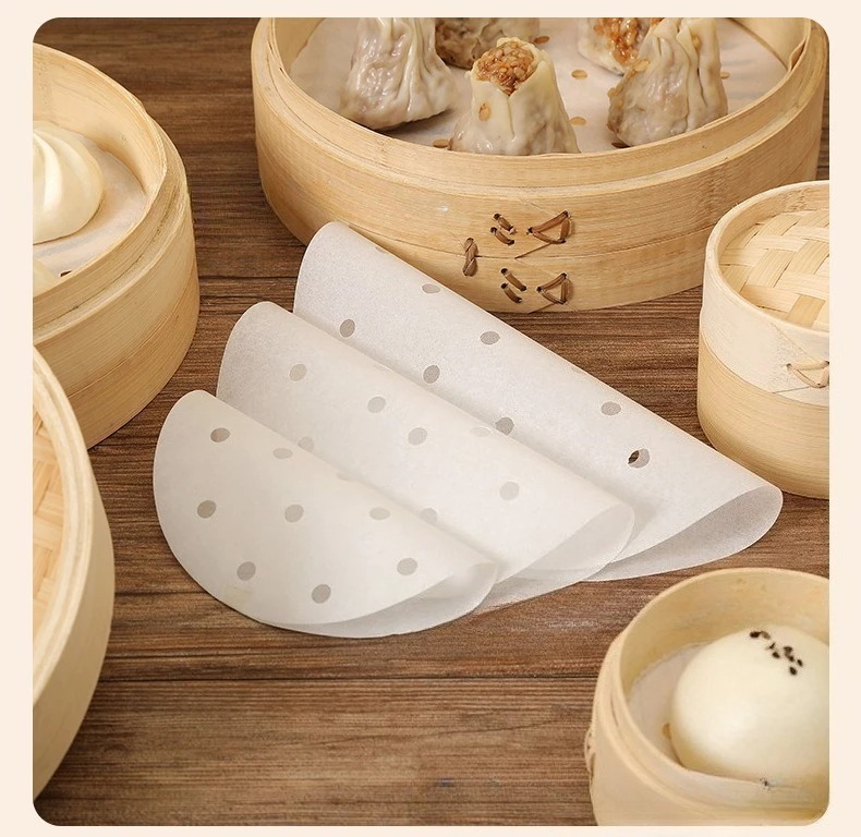 100 個食品グレード使い捨て蒸し器紙ノンスティック蒸し紙蒸 - Bao Steamer Bamboo のレビューと価格
