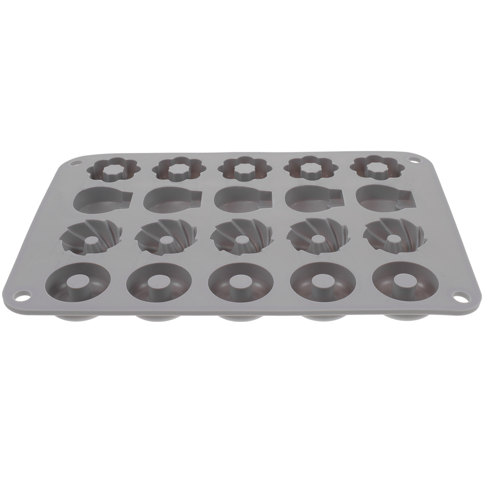 チョコレートドーナツ型シリコンミニベーカリーキャンディゼリー - Donut Mold Silicone のレビューと価格
