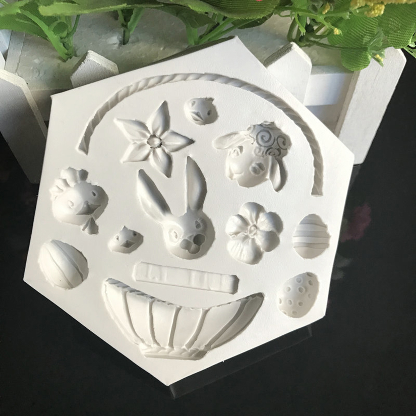 イースターバニーシリコンモールドフォンダンケーキデコレーショ - Bunny Cake Mold のレビューと価格