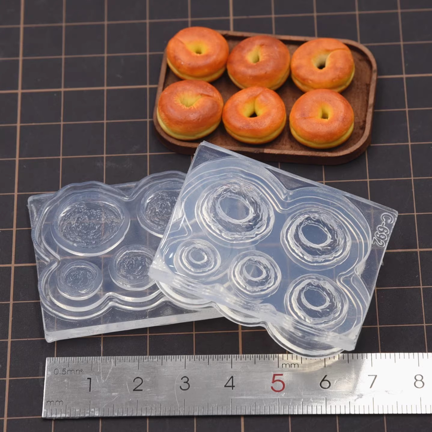 ポリマークレイミニ 3D ベーグルパンシリコーン型人形フィギ - Donut Mold Silicone のレビューと価格