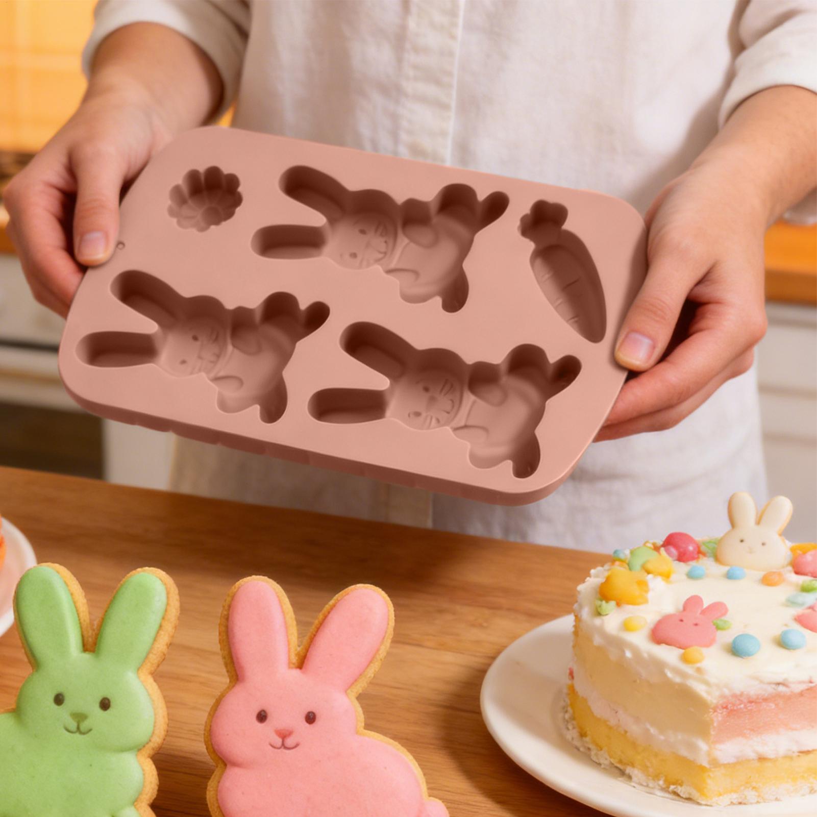 イースターバニー型 ノンスティック 3Dバニー型 レジンモー - Bunny Cake Mold のレビューと価格
