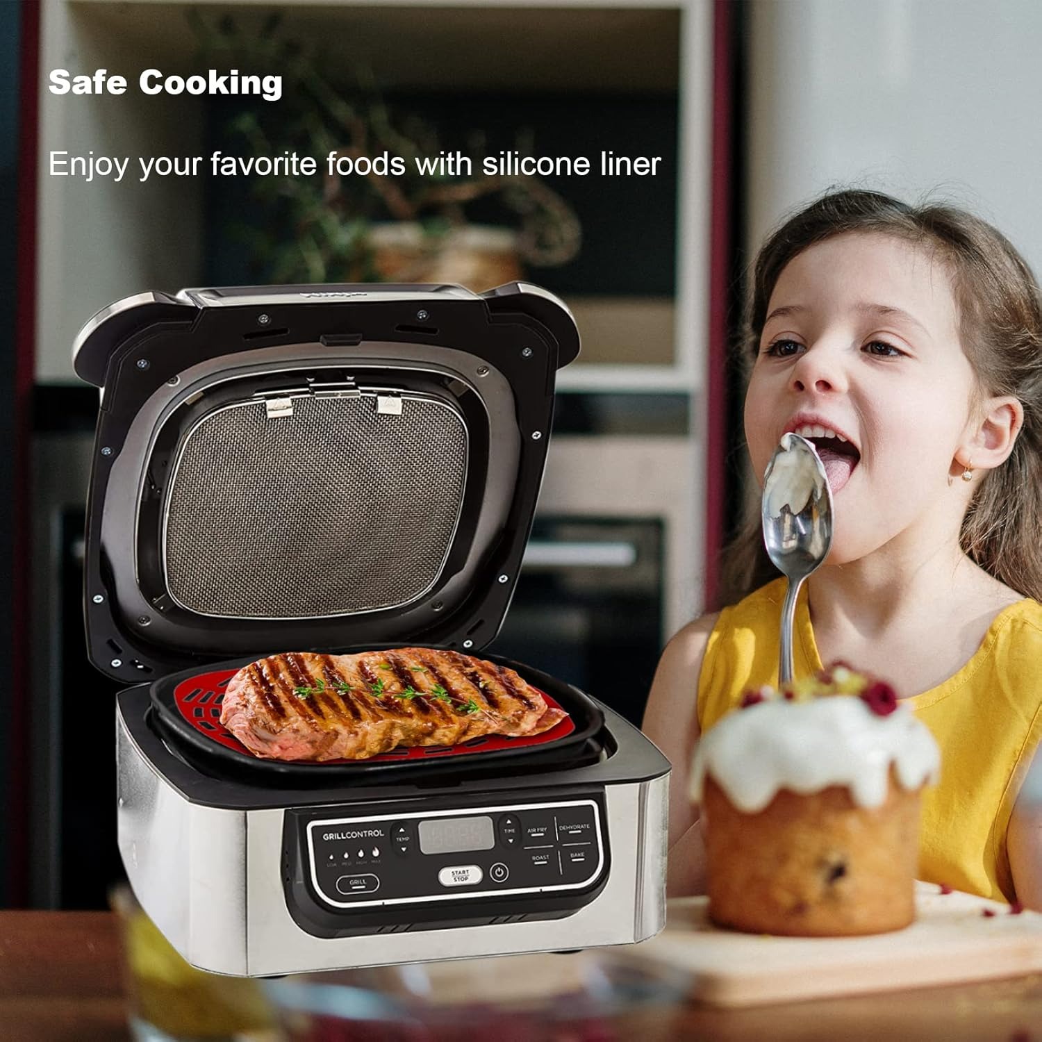 2 PC 再利用可能なシリコンライナーセット Ninja F - Ninja Air Fryer Af300 のレビューと価格
