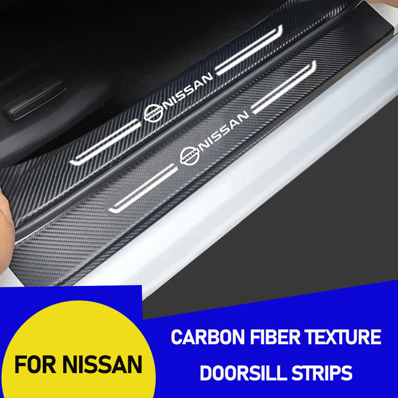 カーボンファイバー日産シルプレート車の敷居保護ステッカー N - Crepe Pan Carbon のレビューと価格