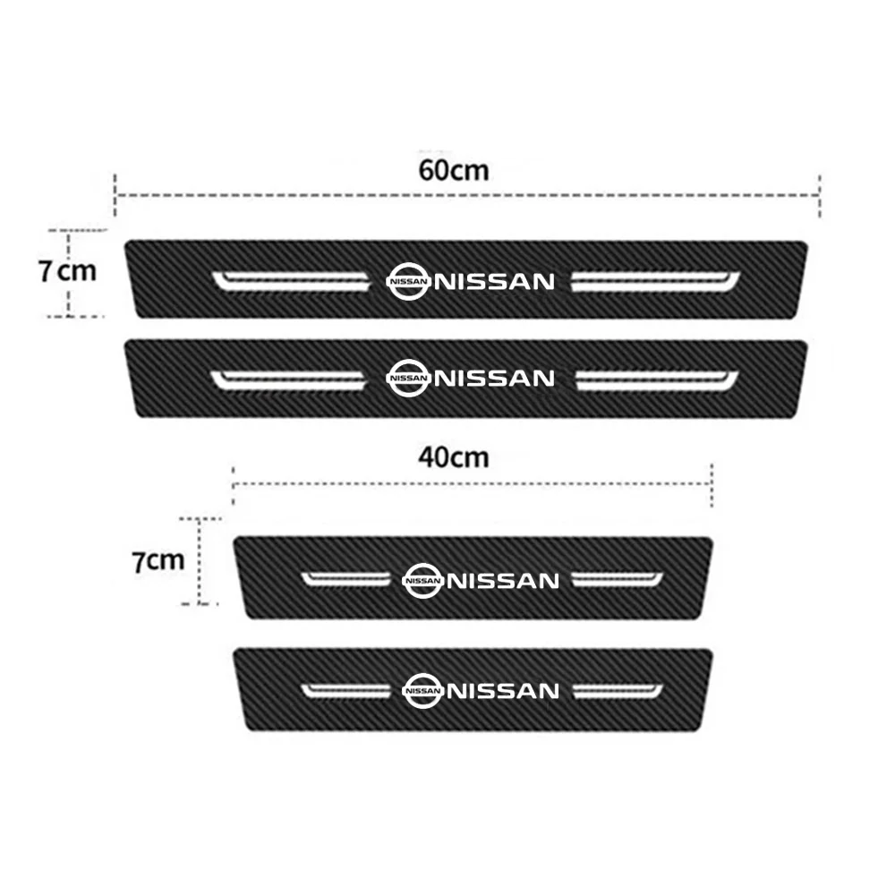 カーボンファイバー日産シルプレート車の敷居保護ステッカー N - Crepe Pan Carbon のレビューと価格
